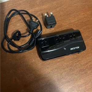 Black Surge Protector with USB Ports